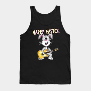 Easter Guitarist Bunny Electric Guitar Teacher Funny Tank Top